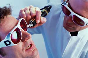 patient receiving laser har removal